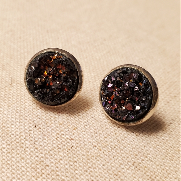 Goldeen Faux-Druzy Stud Earrings - Picture 2 of 5